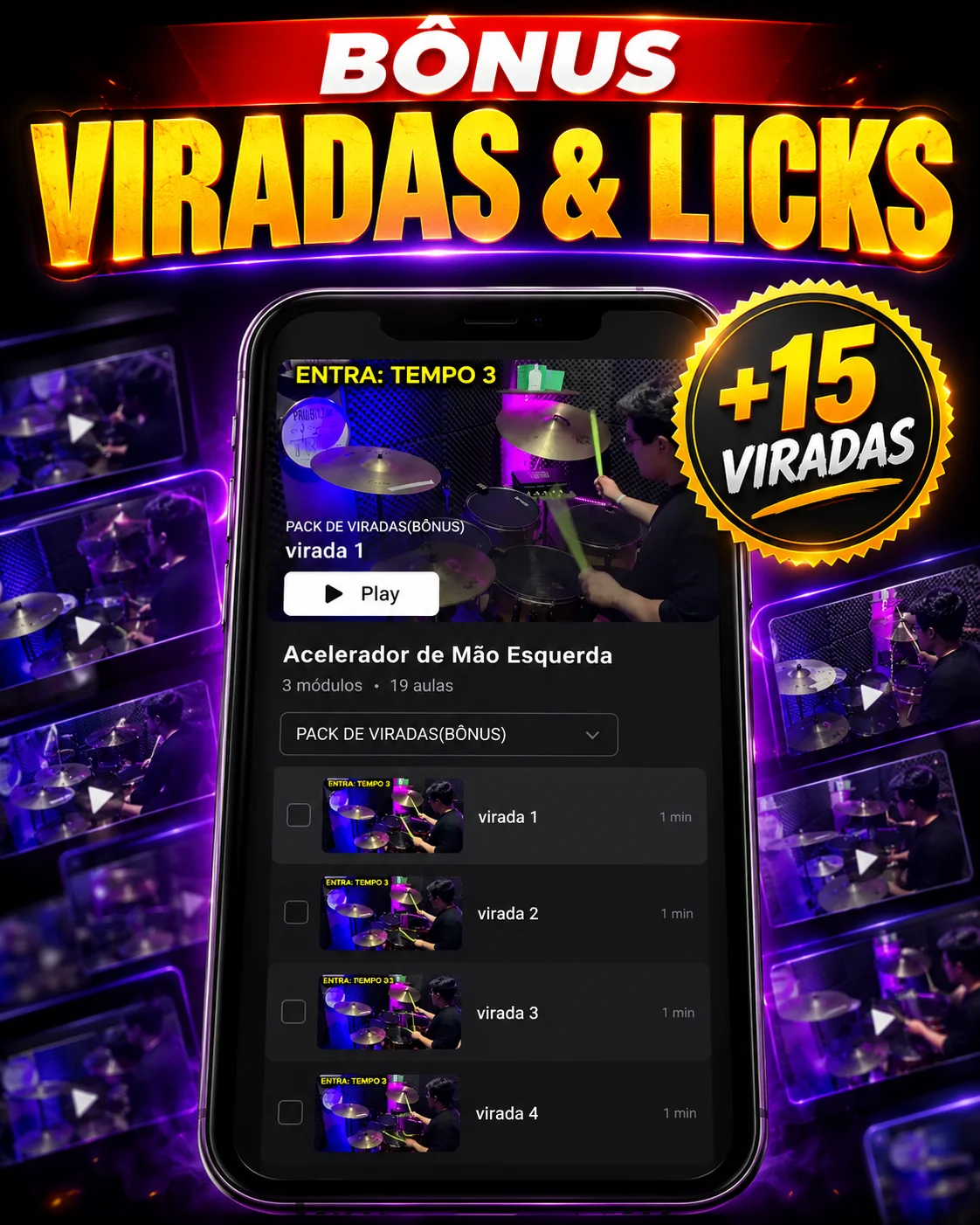 Pack Viradas e Licks